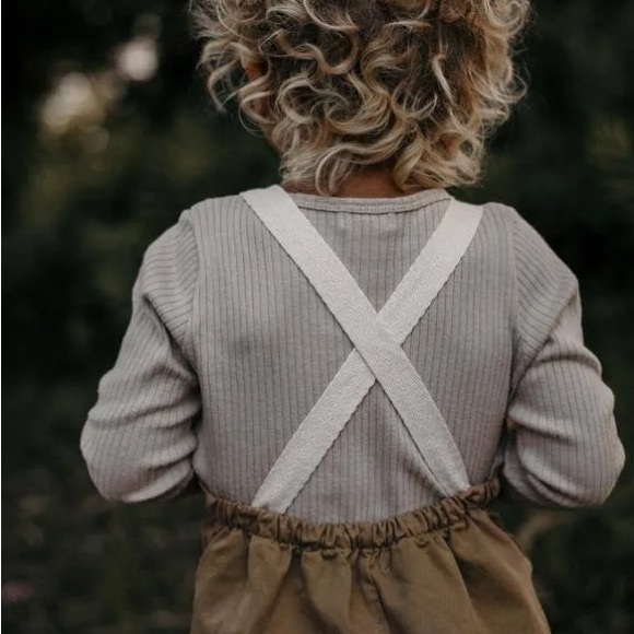 Kids Tan Overalls - Picture 5 of 5